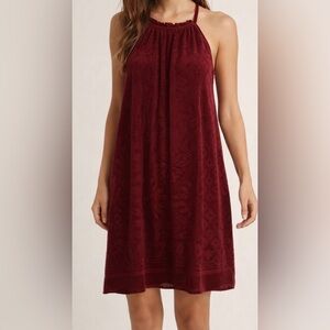 Max Studio Specialty Product Burgundy Dress